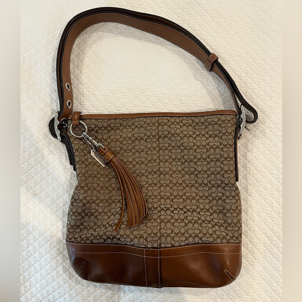 Coach Y2K Signature Convertible Shoulder Crossbody Bag with Dust Bag